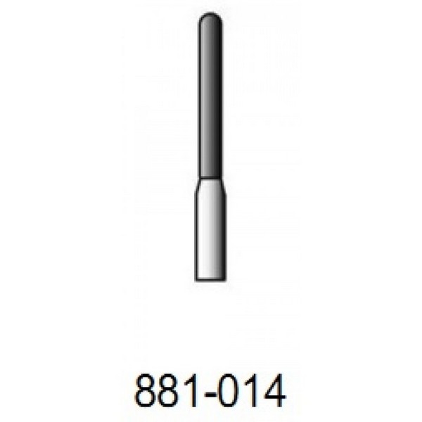 Бор алмаз турб FG CRS 881/014 цилиндр/закругD-14№1